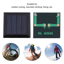 BuyWeek Micro Solar Cells, Pack of 2 2 V 210 mA Mini Solar Panel 40 x 40 mm / 1.6 x 1.6 Inch Photovoltaic Cells Charger for Electric Toys Materials Solar Models Science Projects