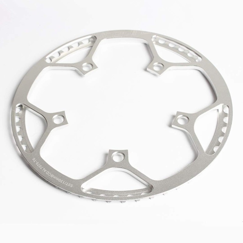 Folding Bike Square Bicycle Crank Crankset BCD130 Single 45/47/53/56/58T Chainwheel