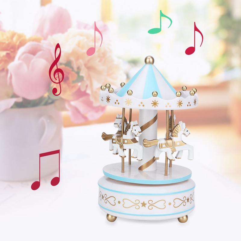 Merry GO Round Music Box Carousel Gift Christmas Wedding Birthday