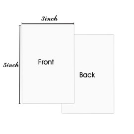 White Blank Index Cards 3x5,100 Pcs - 80lb Heavy Duty Card Stock Thick Paper for Postcards, Photo Paper, Syllable Boards, Create Thank You, Greeting, Notes, Index Cards, Draw, Write, DIY Card Making