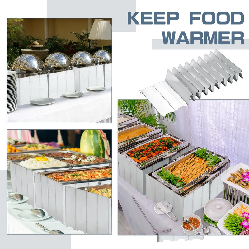 MorningRo 4 Pcs 80 Plate Chafing Dish Wind Stove Camping