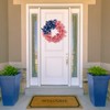 Northlight Stars and Stripes Patriotic Ribbon Wreath - 24"