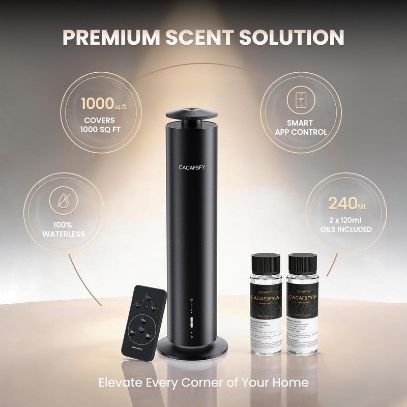 Waterless Essential Oil Diffuser for Large Room up to 1000