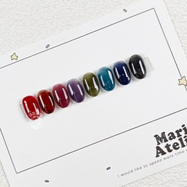 Marizel Marie's Atelier Marigel Syrup Tea Gel Nail 8 Piece Set / 마리의 아틀리에 마리젤 시럽 티 젤네일 8종 세트