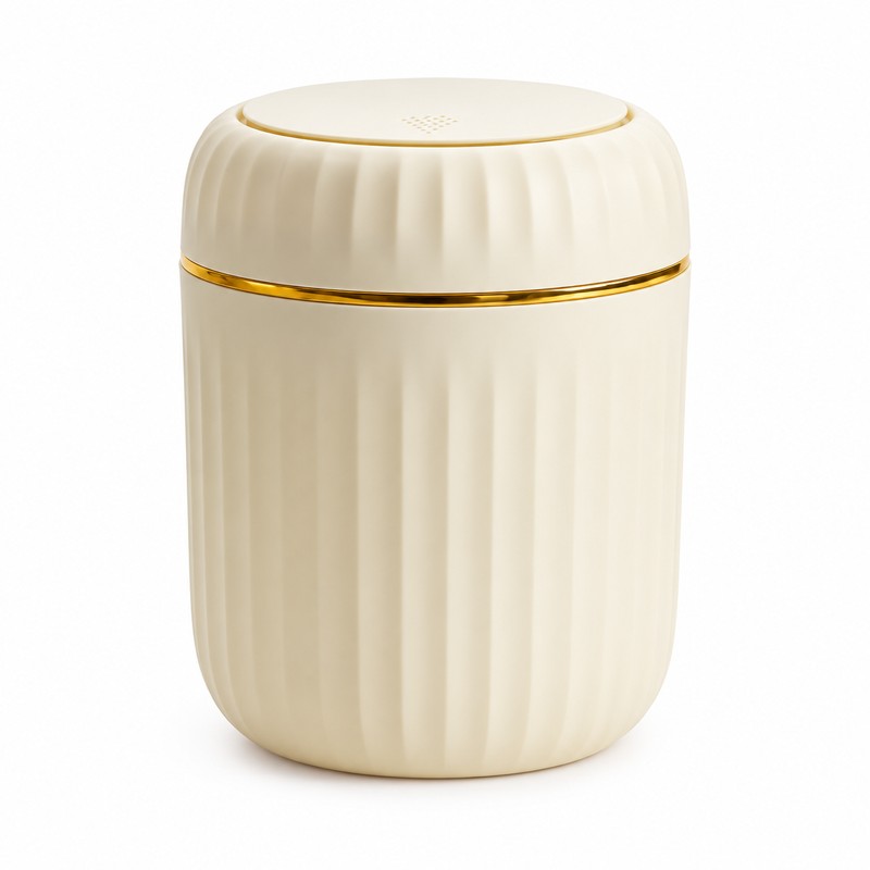 Mini Desktop Trash Can with Lid for Home & Office