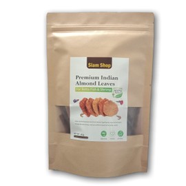 Pufa SIAM Shop Premium Indian Almond Leaves Medium Catappa for Betta Fish & Shrimps|Best Betta Fish / Shrimp Leaves |Indian Catappa Almonds Naturally sourced Almond Leaves Help Boost immunity50 g.
