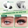 Extensiones De Pestañas Kit Con Efecto 3d Gruesas 70d+90d