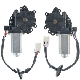 A-Premium Front Left and Right Power Window Lift Motor Compatible with Nissan Maxima 2004 2005 2006 2007 2008, Passenger and Driver Side, with Anti-Clip Function, 2-PC Set, Replace# 807317Y000