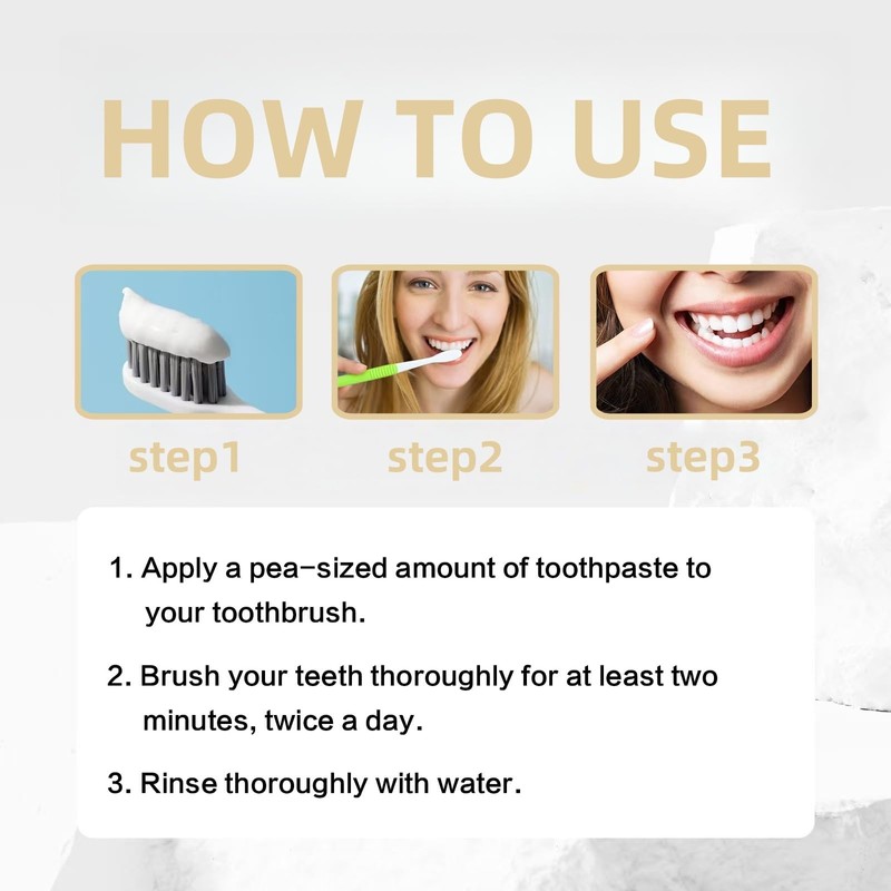 Niacinamide Whitening Toothpaste, Fresh Breath Deep Cleaning Triple Stain Removal