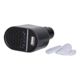 Greenair Carbreeze Negro Con Gris Esencial Difusor De Aceite