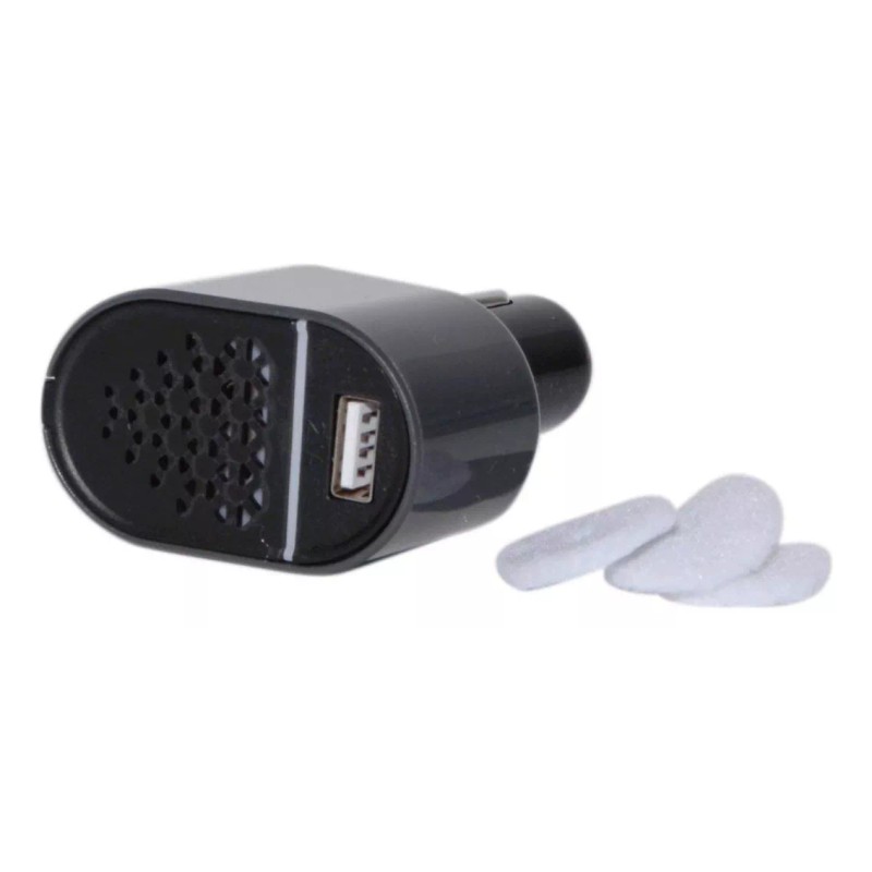 Greenair Carbreeze Negro Con Gris Esencial Difusor De Aceite