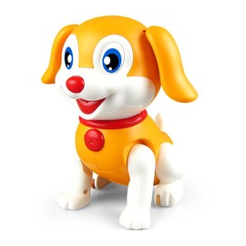 Electronic Walking Puppy Simulated Puzzle, Interactive Robot Dog with Music Light for Children, Boys and Girls