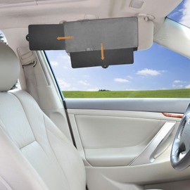 WANPOOL Car Visor Sunshade, Car Visor Anti-Glare Sunshade Extender for Front Seat Driver or Passenger - Grey 1 Piece