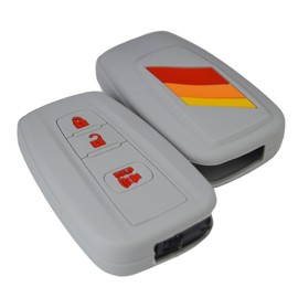 Sport Racing Stripes Key Fob Cover for Toyota TRD 4Runner Corolla GR RAV4 Highlander CHR RAV4 Camry Prius Prado Highlander Prime C V AWD 3 Buttons Remote