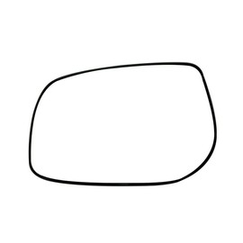 ROADFAR Side View Mirror Glass Replacement LH/DRIVER Side Mirror Glass Compatible with 2007-2012 For Toyota YARIS W/O HEATED Chrome Flat Driver Side Door Mirror Glass W/PLATE 87961-52660