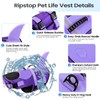 Dog Life Jacket, Large Dog Life Vest for Swimming Boating,