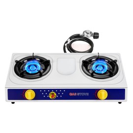 Dr.Camp 2 Burner Camping Stove with white color