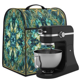 Kitchen Aid Mixer Cover Compatible with 6-8 Quarts, Cover for Ktchen Aid Stand Mixer, Kitchen Aid Dust Cover for Mixers, Kitchen Aid Bowl Lift Mixer Appliance Covers Pattern Mandala Colorful
