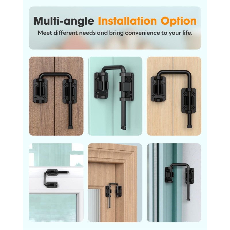 MeBantoo 2.36 Inch U Patio Sliding Door Loop Lock Latch