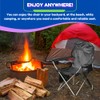EZONE Set of 4 Camping Chairs with Built-in Ice Cooler,