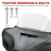 OURONOTO 18Pcs Motorcycle Batwing Fairing Bolt Kit, Stainless Steel Windshield