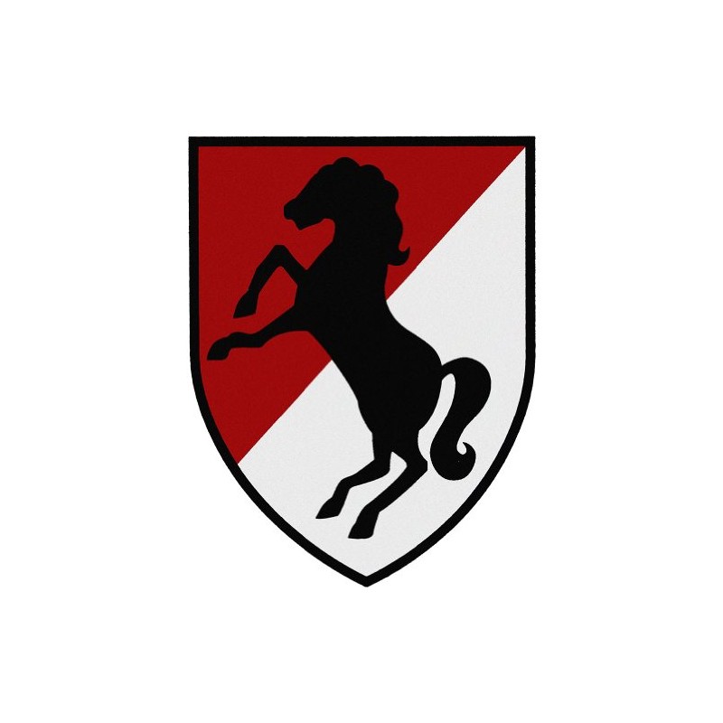 11th Armored Cavalry Regiment Combat Service Badge 2.75" x 3.5"