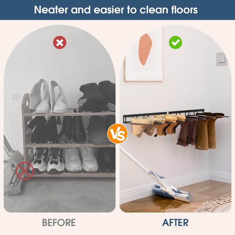 zacurter Boot Rack, Wader Hangers for wall, Metal Wall Mounted
