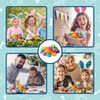 KSVFTB Plastic Eggs 12 Pcs Pattern Printed Easter Eggs, Empty