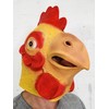Rubber Johnnies Chicken Head MASK, Farm Animal MASKS, Funny Fancy