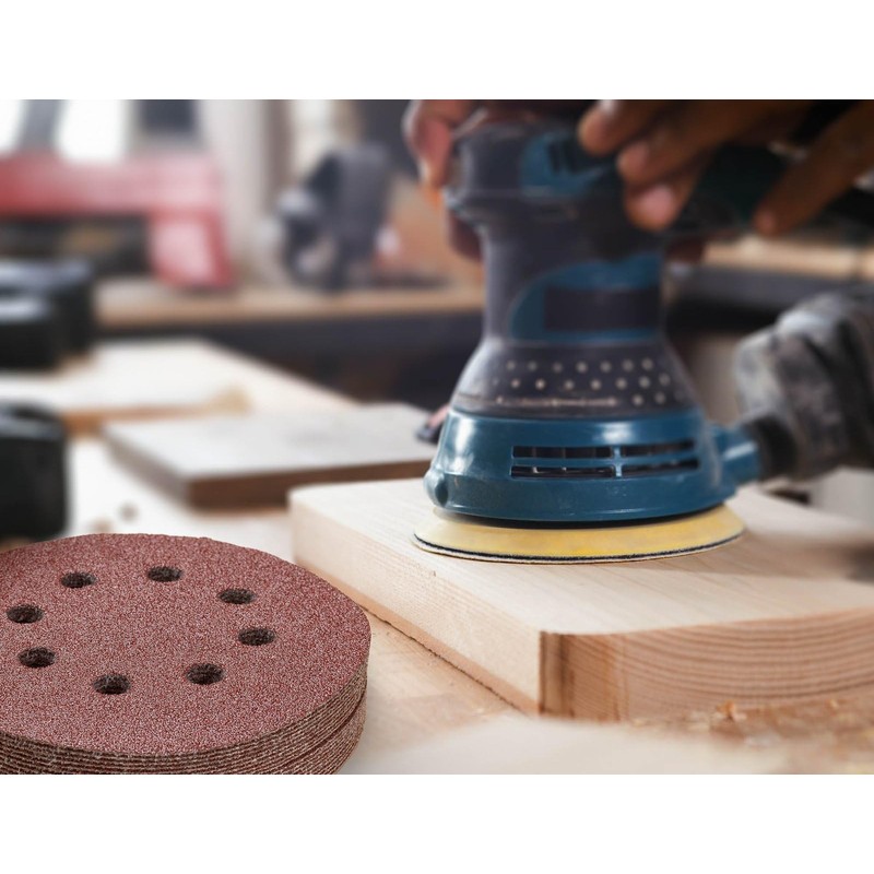 YoiYee 125mm/5-Inch Abrasive Sanding Discs – 8-Hole Hook & Loop
