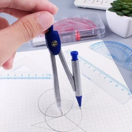 Dolores Juego Geometrico Flexible Regla Irrompible Compas Metalico