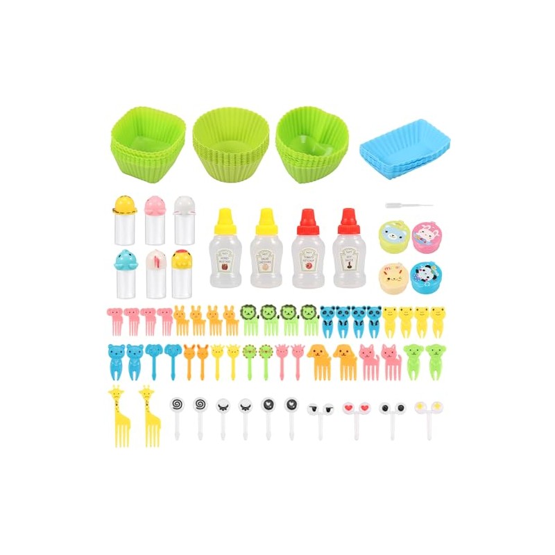 105 piezas de accesorios para cajas de comida para niños,