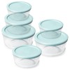 Luvan Glass Storage Containers with Lids, Set of 6 Round