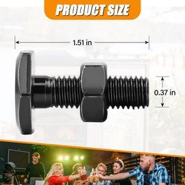 Adjustable Screw Legs Replacement for Masterbuilt Electric Smokers, 910050006 Bolt and Nut Kit Replacement Parts for MB20071117, MB20072918, MB20073519, 20070311, ESQ30B, ESQ30S, Hex Head, 2 PCs