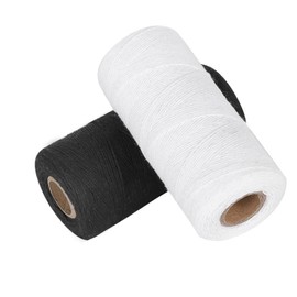 Loom Warp Thread, 8/4 Warp Yarn Weaving Machine Warp Cotton 1mm Warp (250M) Anti‑Fracture and Tensile Strength for Weaving