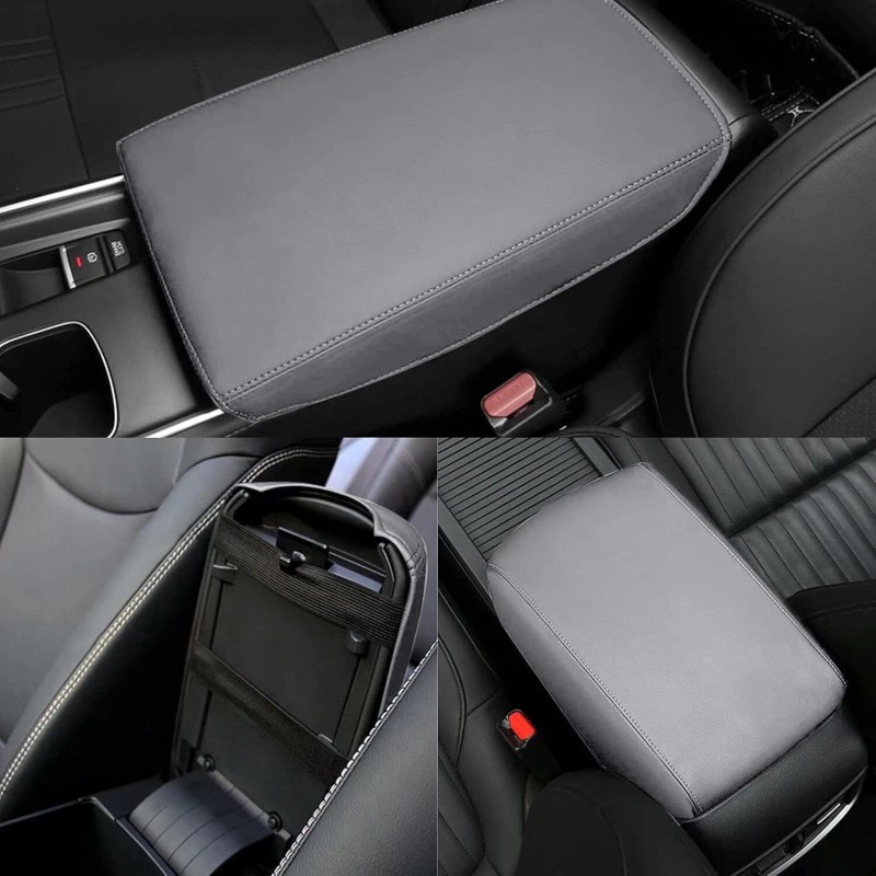 JXAUTOPART Car Center Console Box Armrest Cover Pad Faux For