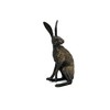 Hot Cast Solid Bronze Watching Hare