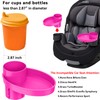 Toddler Travel Tray Kit,Expandable 360° Cup Holder & Tray for
