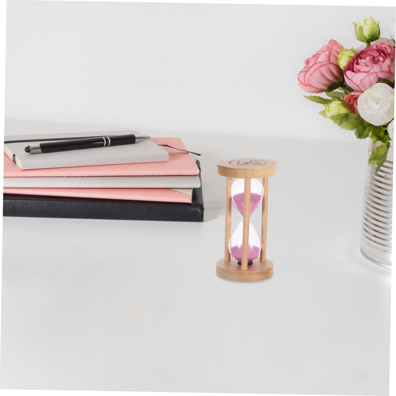 NOLITOY Creative Wooden Glass Timer for Home Decor Sand Timer