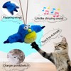Ataica Flapping Chirping Bird Cat Toy(Non-Flying), USB Charging,Touch Activated Plush