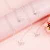2/4/6 Pcs Bridesmaid Necklace for Woman Bridesmaid Gifts Love Knot