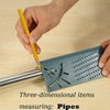 Ezonedeal Woodworking Scribe 3D Mitre Multi Angle Measuring Ruler Square