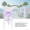 10Pcs Organza Banquet Chair Sash Exquisite Chair Bows Sashes for