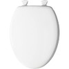 Mayfair Elongated White Molded Wood Toilet Seat - Total Qty: