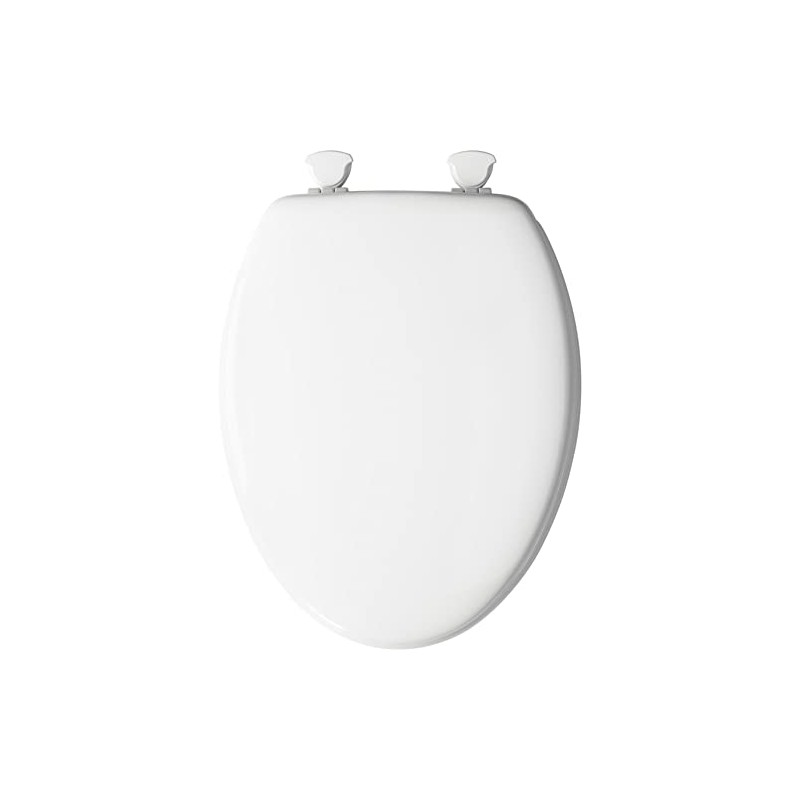 Mayfair Elongated White Molded Wood Toilet Seat - Total Qty: