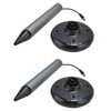 2PCS Ultrasonic Animal Repeller Solar Mouse Repeller Expeller for Outdoor