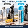 2 in 1 Water Bottle with 7 Day Pill Organizer