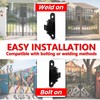 2 Pack Heavy Duty Outdoor Gate Hinges with Sealed Bearings,