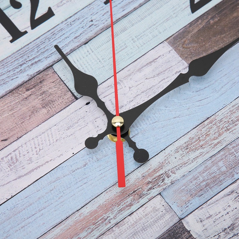 Wall Clock Industrial Style Silent Quartz Movement Density Board Large
