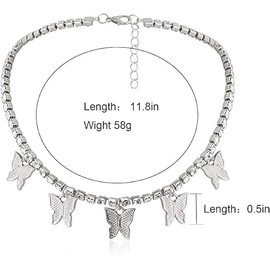 Dainty Butterfly Necklace Chain for Women Butterfly Necklaces Choker Jewelry